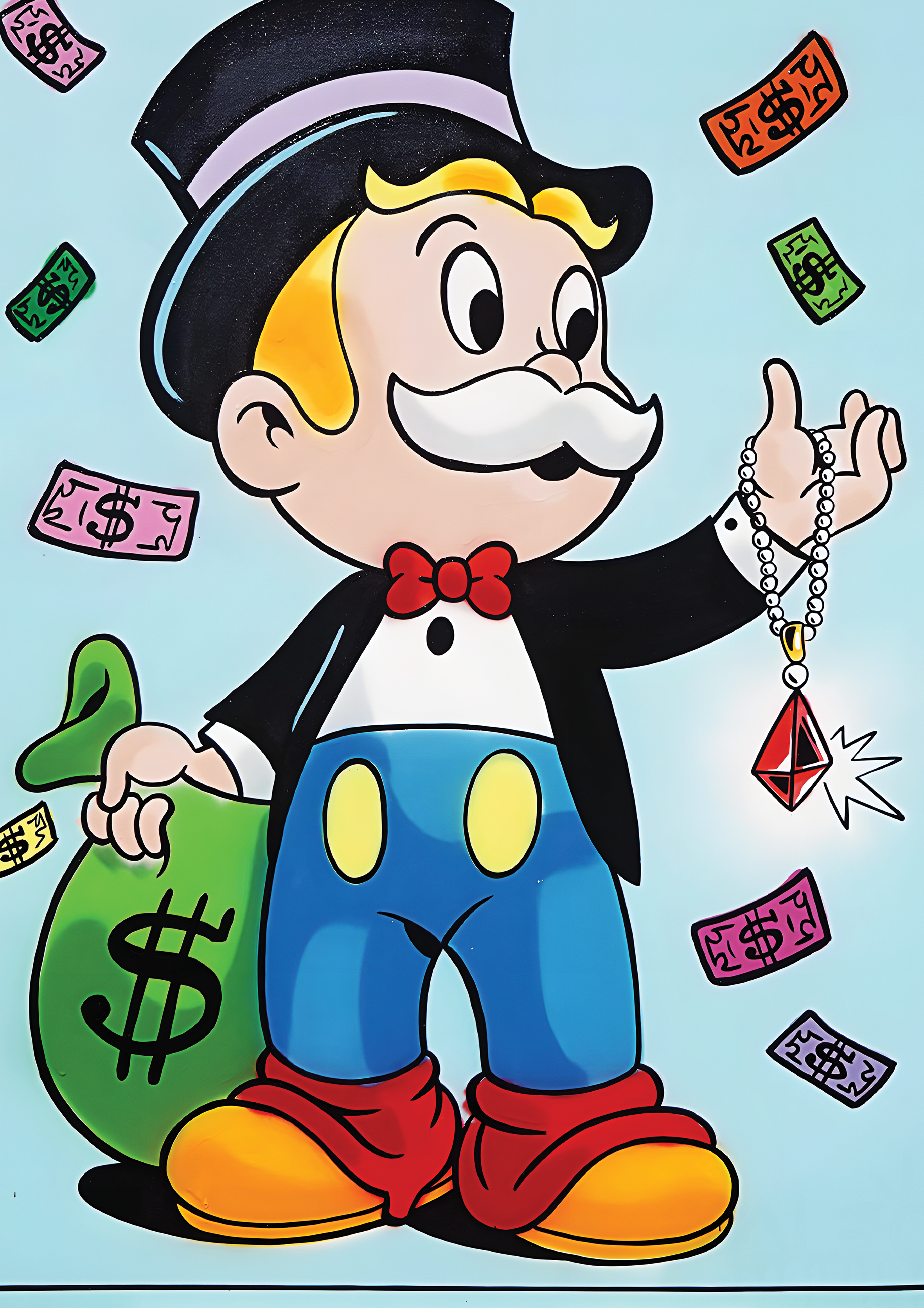 Alec Monopoly Jewel Necklace metal poster artwork